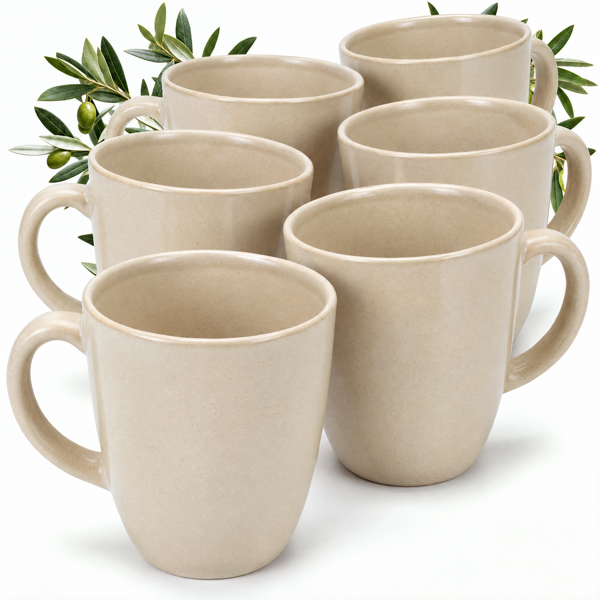 Algarve Kaffeebecher Set 6 teilig Vanilla