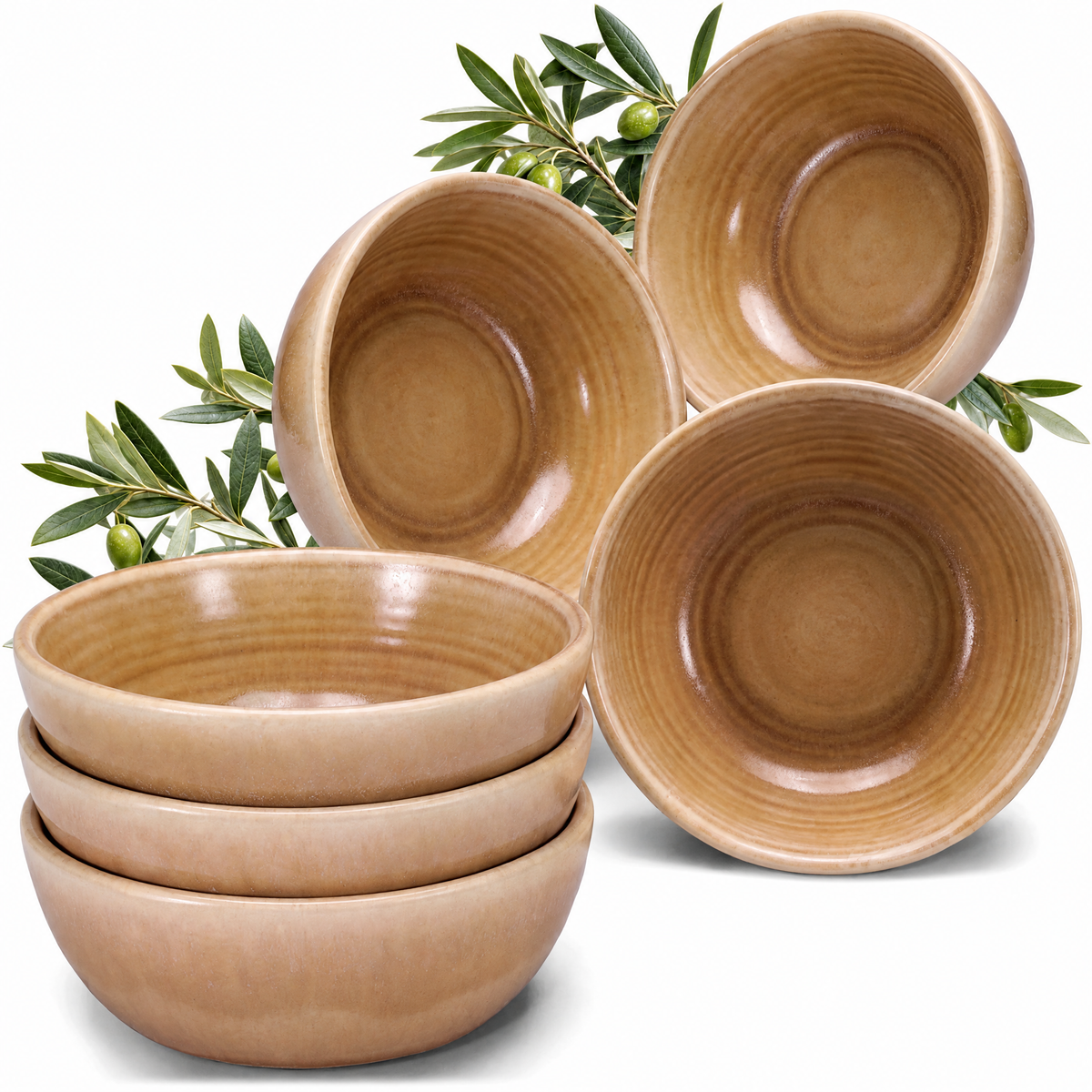 Algarve Müslischale Set 6 teilig Caramel