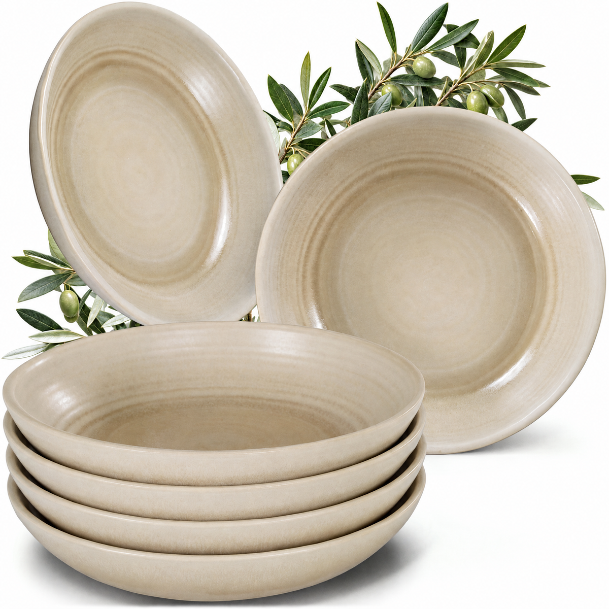 Algarve Pastateller Set 6 teilig Vanilla