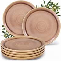 Algarve Speiseteller Set 6 teilig Caramel
