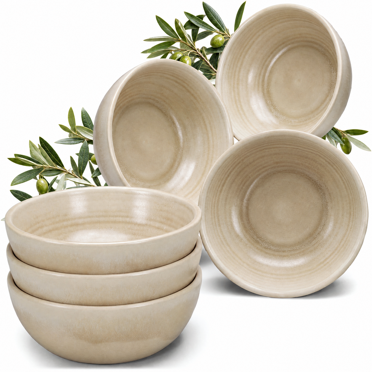 Algarve Müslischale Set 6 teilig Vanilla
