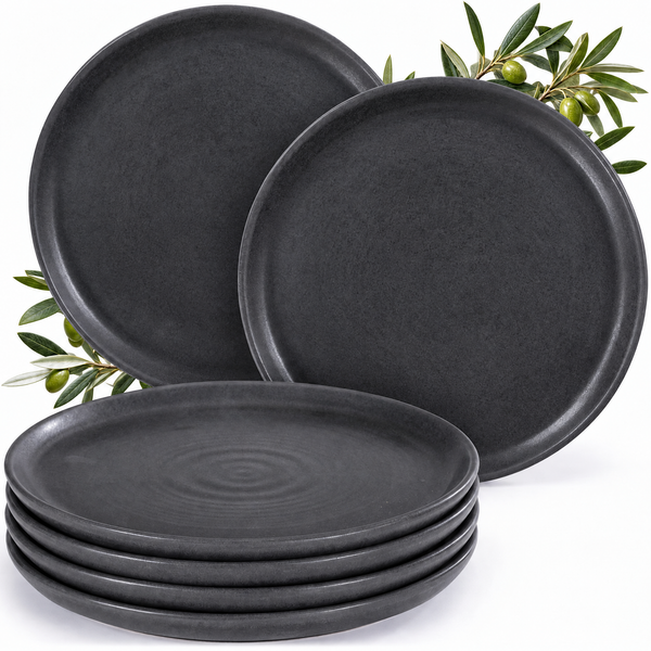 Algarve Speiseteller Set 6 teilig Basalt