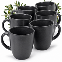 Algarve Kaffeebecher Set 6 teilig Basalt