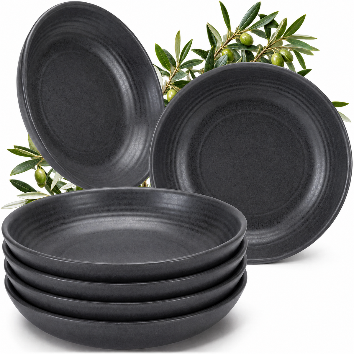 Algarve Pastateller Set 6 teilig Basalt